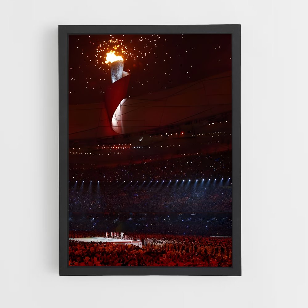 Poster Cérémonie Olympique – affiche Jeux Olympiques (vue 2)
